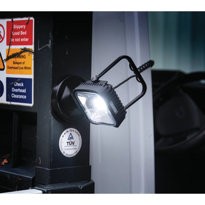 Draper 12V COB LED Magnetic Base Work Light, 10W, 600 Lumens - MWL/12