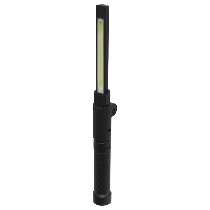 Sealey Rechargeable Aluminium Folding Pocket Light 2 COB & 1 SMD LED LED02G Sealey - Town Tools 