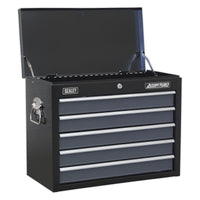 Sealey Topchest 5 Drawer with Ball-Bearing Slides Black/Grey AP3505TB