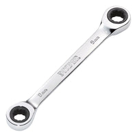 Draper Draper HI-TORQ Metric Double Ratchet Ring Spanner, 8 x 9mm