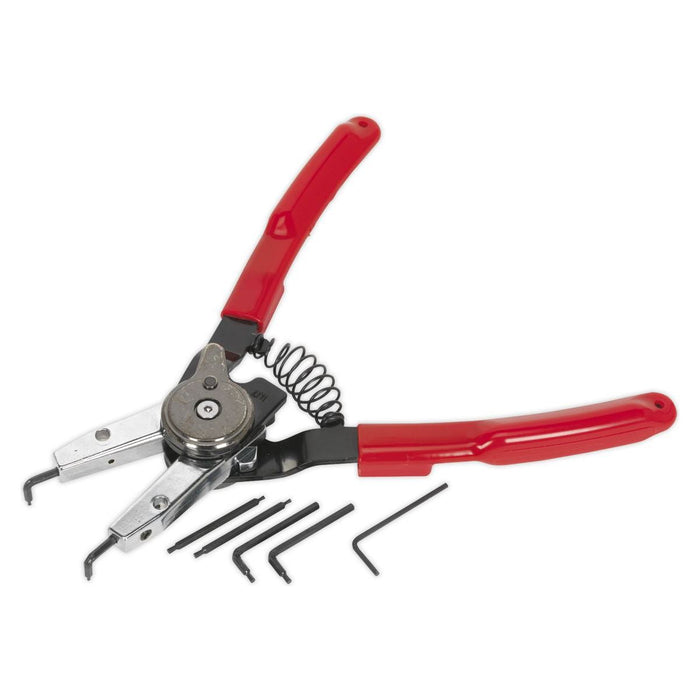 Sealey Circlip Pliers Set Internal/External Quick Change AK8453