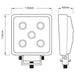 Ring Automotive RCV9596 6-LED Square Flood Work Lamp, 12/24 V Ring Automotive - Town Tools 