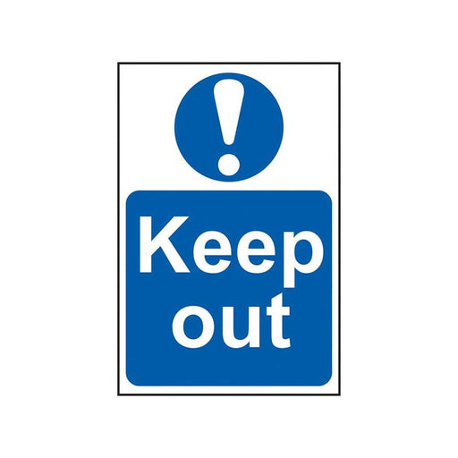 Scan Keep Out - PVC Sign 400 x 600mm Scan - Town Tools