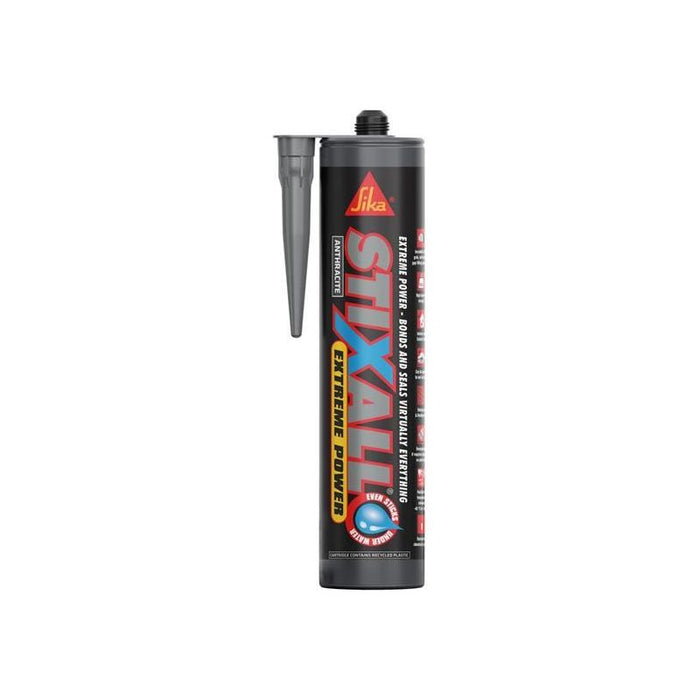 Everbuild Sika Stixall Extreme Power Cartridge Anthracite 290ml Everbuild Sika - Town Tools