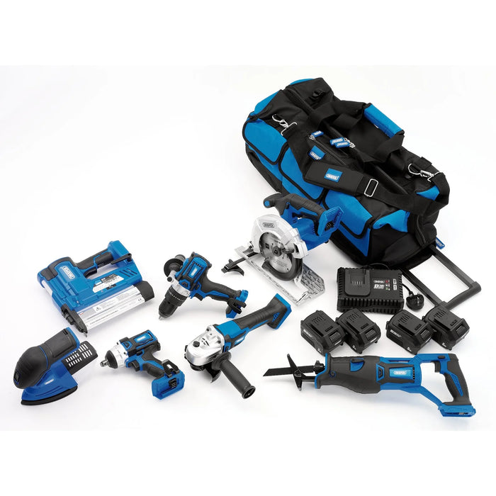 D20 20V Jumbo Kit,  7 x Power Tools,  2 x Batteries,  1 x Charger,  1 x Tool Bag