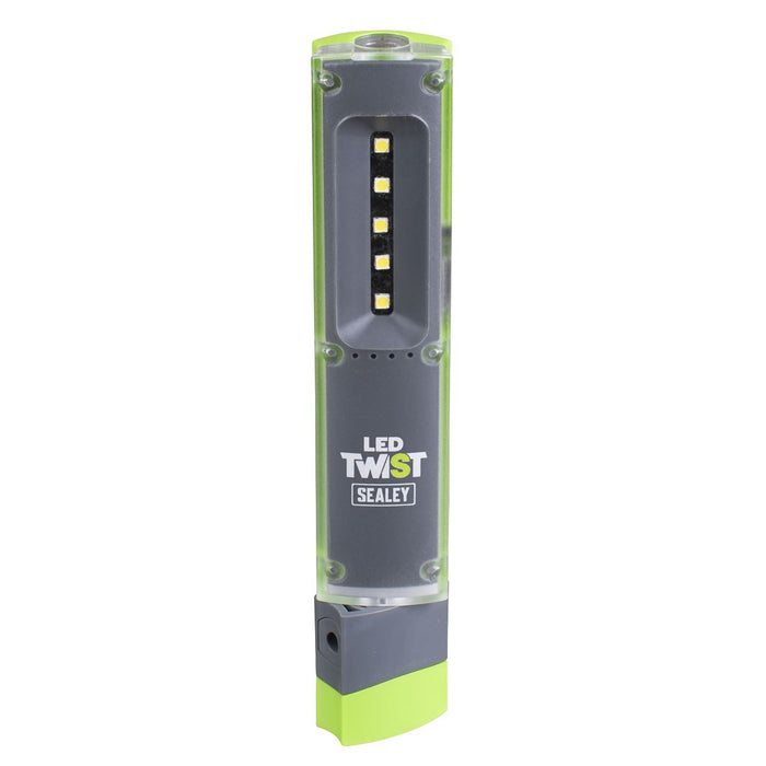Sealey LED Twist Rechargeable Inspection Light 1W & 1W SMD LED201G Sealey - Town Tools 