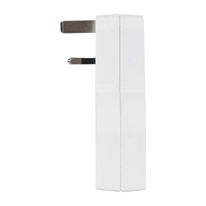 Powermaster Dual Socket T Adaptor with Twin USB 2100mAh Combined PowerMaster - Town Tools 