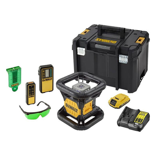 Dewalt Power Tools DCE079D1G Green Rotary Laser Kit 18V 1 x 2.0Ah Li-ion DeWALT Power Tools - Town Tools
