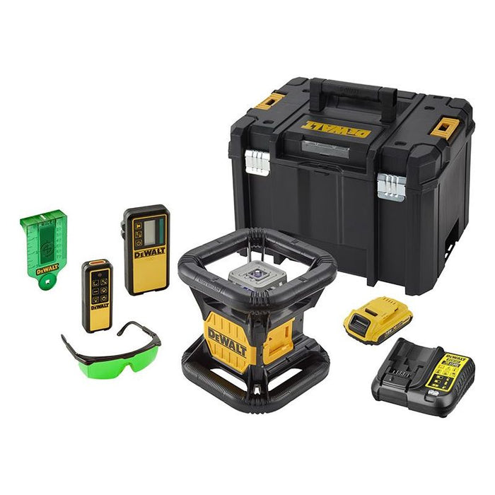 Dewalt Power Tools DCE079D1G Green Rotary Laser Kit 18V 1 x 2.0Ah Li-ion DeWALT Power Tools - Town Tools