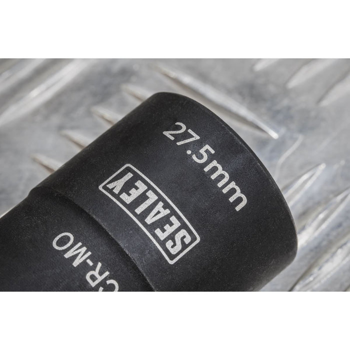 Sealey 63mm Double Ended Impact Socket 1/2"Sq Drive 27 x 27.5mm SX1822 Sealey - Town Tools 