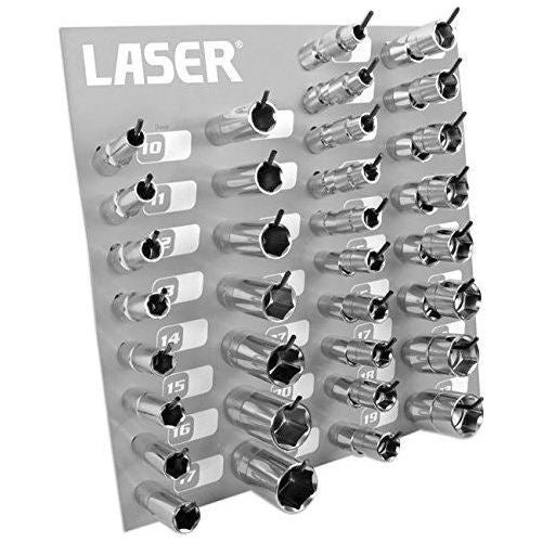 Laser Complete Socket Rack 1/2"D 1160 Laser - Town Tools 