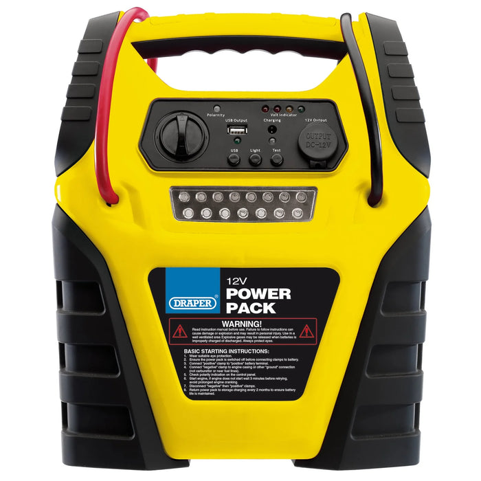 Draper 12V Jump Starter with Air Compressor 900 Peak Amps - Discontinued