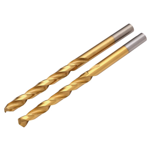 Draper HSS Titanium Nitride Coated Drill Bit, 6.0mm x 43mm (Pack of 2) Draper - Town Tools
