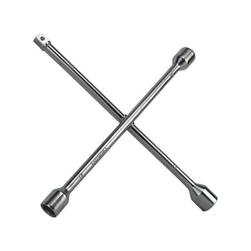 Faithfull 4-Way Wheel Brace Chrome Plated 14in Faithfull - Town Tools