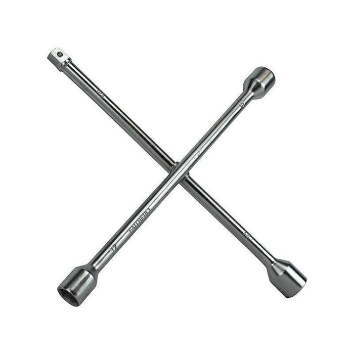 Faithfull 4-Way Wheel Brace Chrome Plated 14in Faithfull - Town Tools