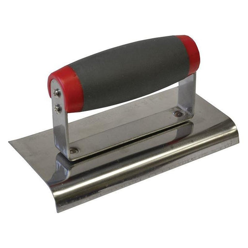Faithfull Edging Trowel Soft Grip Handle 6 x 3in Faithfull - Town Tools