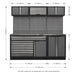 Sealey Superline Pro 2.04m Storage System Stainless Steel Worktop Sealey - Town Tools 