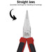 Teng Tools Flat Nose Plier TPR Grip 170mm Teng Tools - Town Tools 