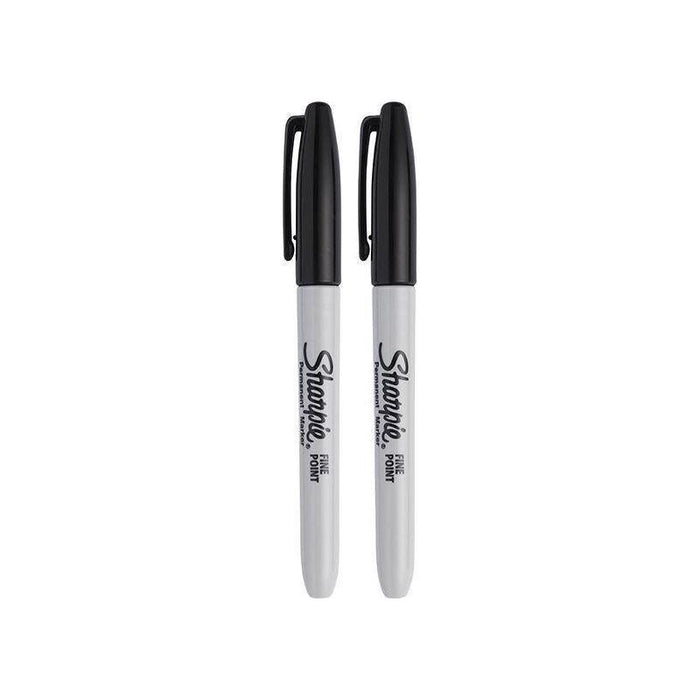 Sharpie® Fine Tip Permanent Marker Black (Pack 2) Sharpie® - Town Tools