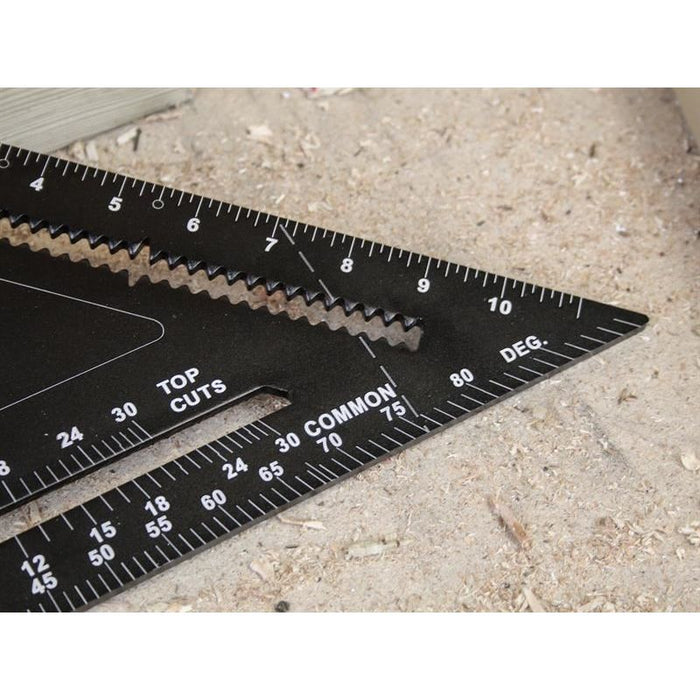 Faithfull Prestige Quick Square Black Aluminium 300mm (12in) Faithfull - Town Tools