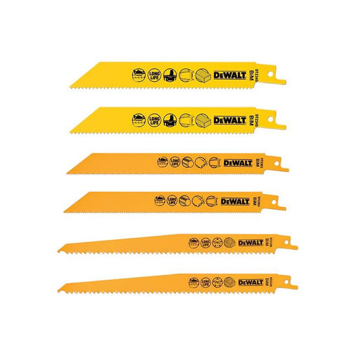Dewalt Power Tools DT2444 Reciprocating Saw Blade Set, 6 Piece DeWALT Power Tools - Town Tools