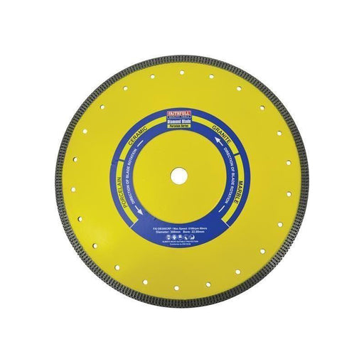 Faithfull Porcelain Diamond Blade 300 x 20mm Faithfull - Town Tools
