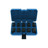 Laser Impact Socket Set 1/2"D 10pc 7609