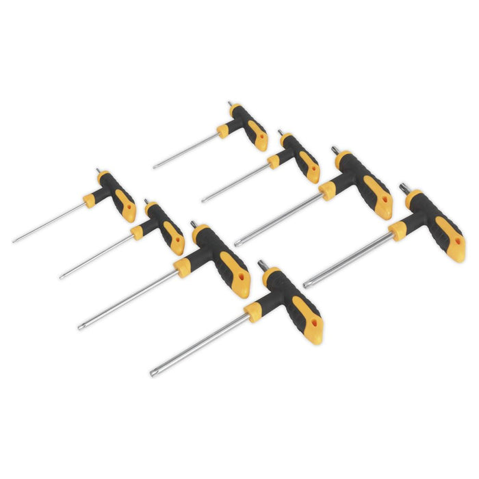 Sealey T-Handle TRX-Star* Key Set 8pc S01070 Siegen by Sealey - Town Tools 