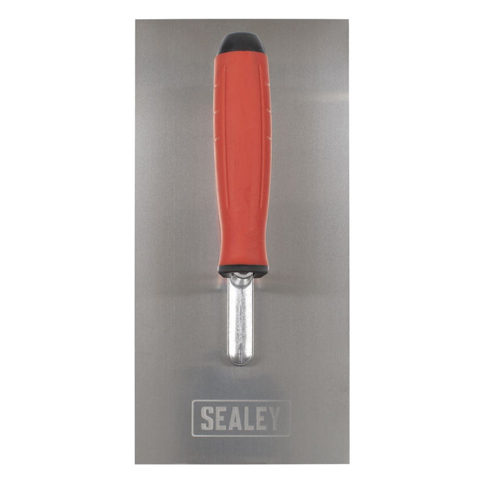 Sealey Stainless Steel Plastering Trowel with Rubber Handle 270mm T7800 Sealey - Town Tools 