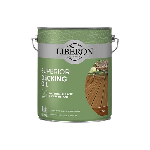 Liberon Superior Decking Oil Teak 5 litre Liberon - Town Tools