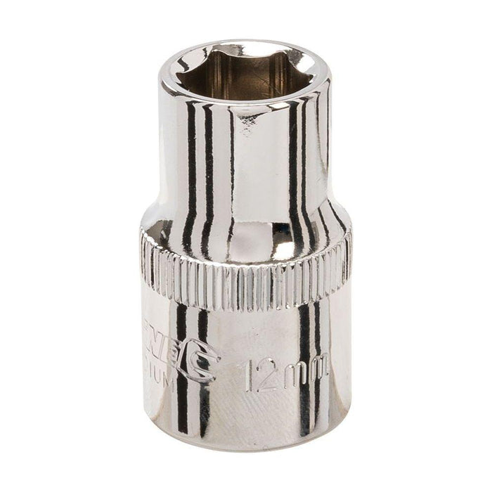 Silverline Socket 1/2" Drive 6pt Metric 12mm Silverline - Town Tools 