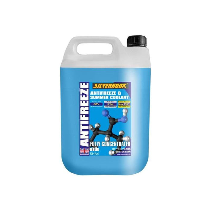 Silverhook Fully Concentrated Antifreeze Blue 4.5 litre Silverhook - Town Tools