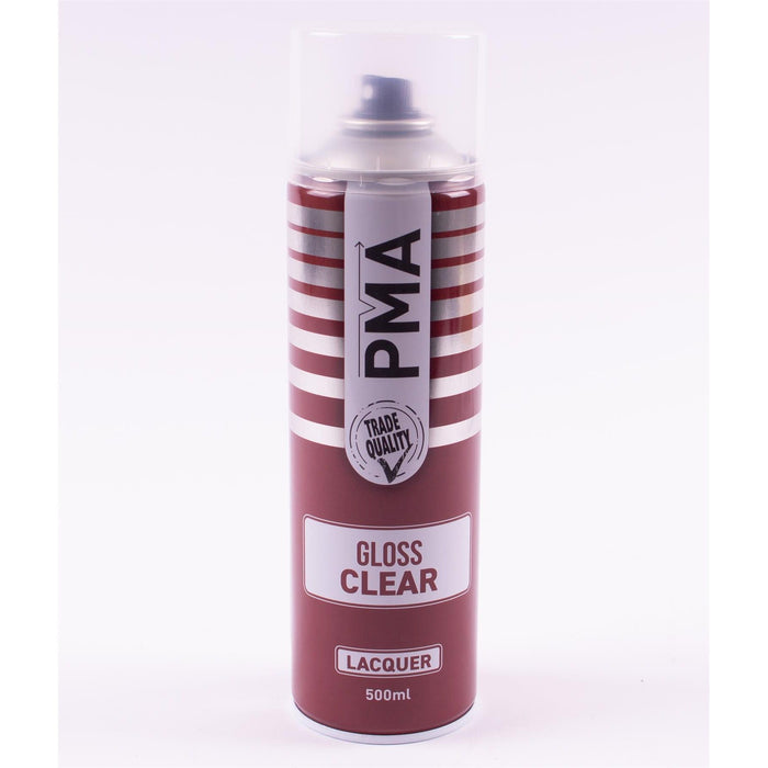 2X PMA Clear Lacquer 500Ml Spray Paint Gloss High Coverage Clear Lacquer PMA - Town Tools 