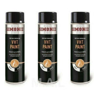 Very High Temperature VHT Black Simoniz Aerosol Auto Car Spray Paint 500ml