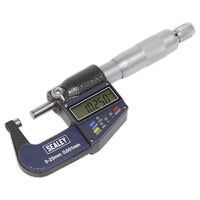 Sealey Digital External Micrometer 0-25mm(0-1") AK9635D