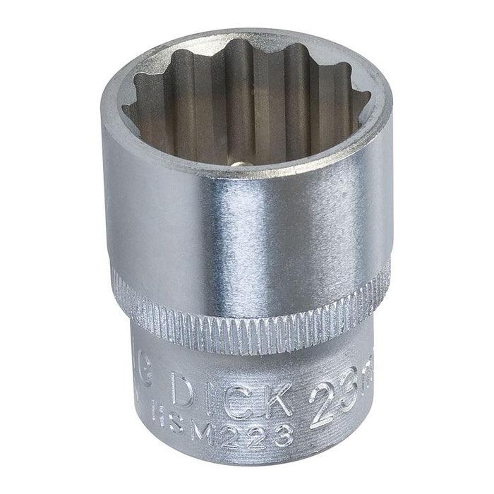 King Dick Socket SD 1/2" Metric 12pt 23mm King Dick - Town Tools 