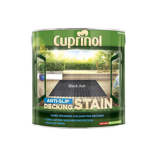 Cuprinol Anti-Slip Decking Stain Black Ash 2.5 litre Cuprinol - Town Tools