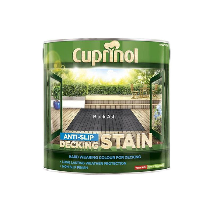 Cuprinol Anti-Slip Decking Stain Black Ash 2.5 litre Cuprinol - Town Tools