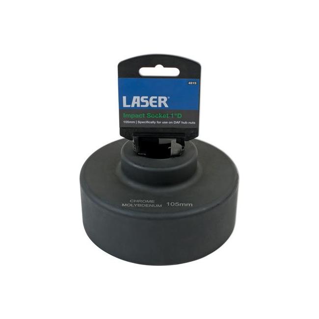 Bussola Per Dado Mozzo DAF Laser 4815 – Impatto, 105mm X 1", Esagonale Singolo, In Acciaio Cromo Molibdeno, Attrezzo Officina