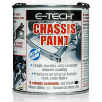 E-Tech Quick Repair Protect Restore Car Underbody Chassis Paint JET BLACK 500ml