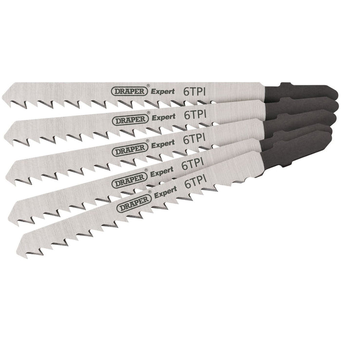 Draper DT101D Jigsaw Blade Set, 100mm (5 Piece) 81719 Draper - Town Tools 