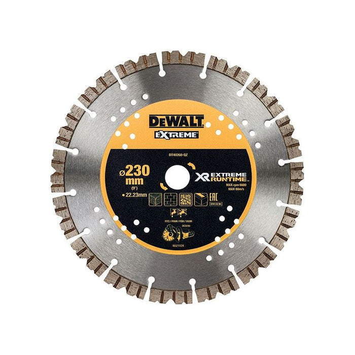 Dewalt Power Tools DT40260 Extreme Diamond Cutting Blade 230 x 22.23mm DeWALT Power Tools - Town Tools