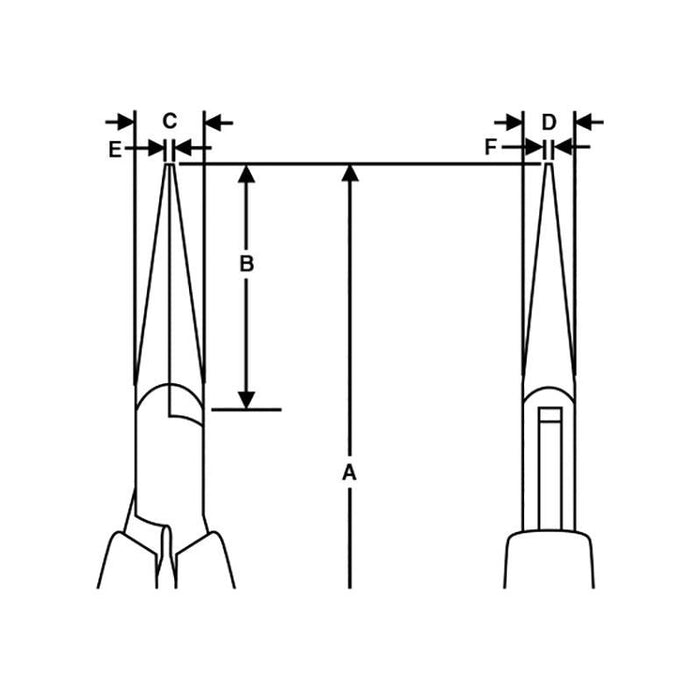 Lindstrom Supreme Long Snipe Nose Smooth Jaw Pliers 132mm Lindstrom - Town Tools