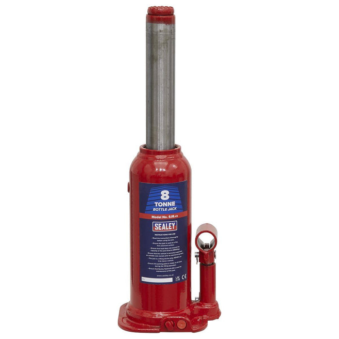 Sealey Bottle Jack 8 Tonne SJ8 Sealey - Town Tools 