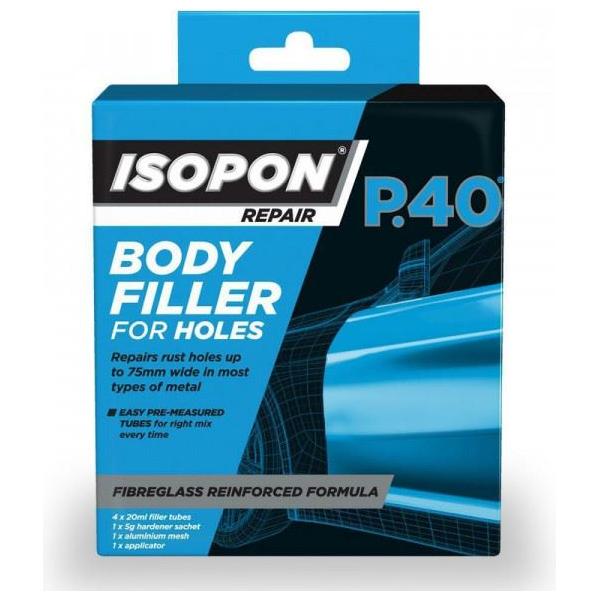 U-Pol P40 Body Filler For Holes 100 ml Tube P40/100