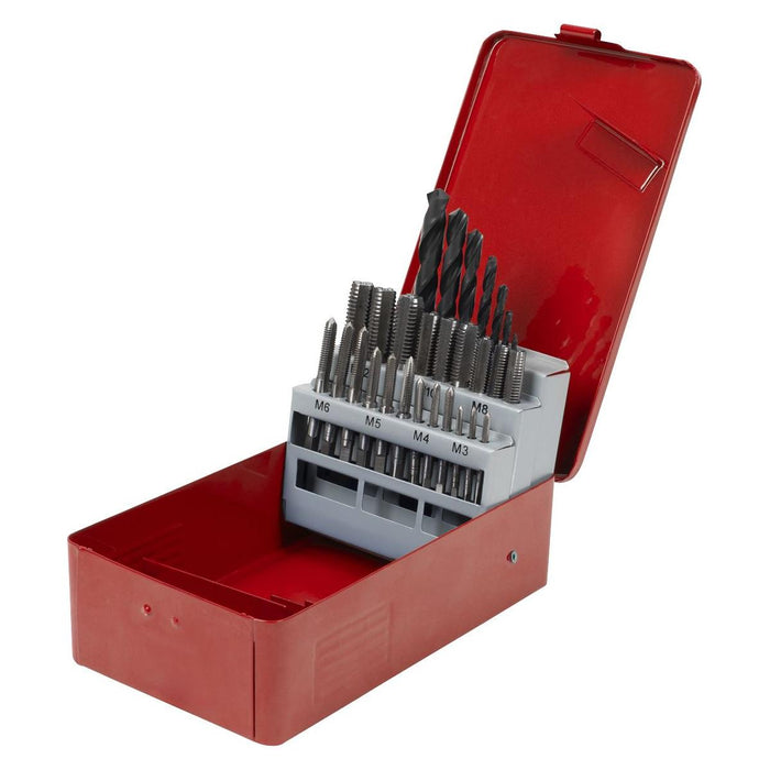 Sealey Metric Tap & Drill Bit Set 28pc AK3023 Sealey - Town Tools 