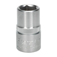 Sealey WallDrive Socket 14mm 1/2"Sq Drive S1214