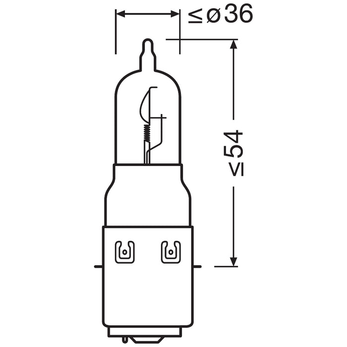 Osram 64327-01B S2 Motorcycle/Scooter Headlamp Bulb, 12 V, 35 W Osram - Town Tools 