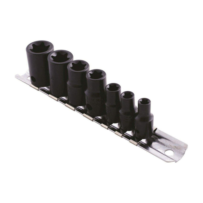 Laser Impact Star Socket Set 3/8"D, 1/4"D 7pc 0897