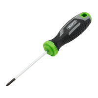 Draper Pozi Soft Grip Screwdriver, PZ0 x 75mm